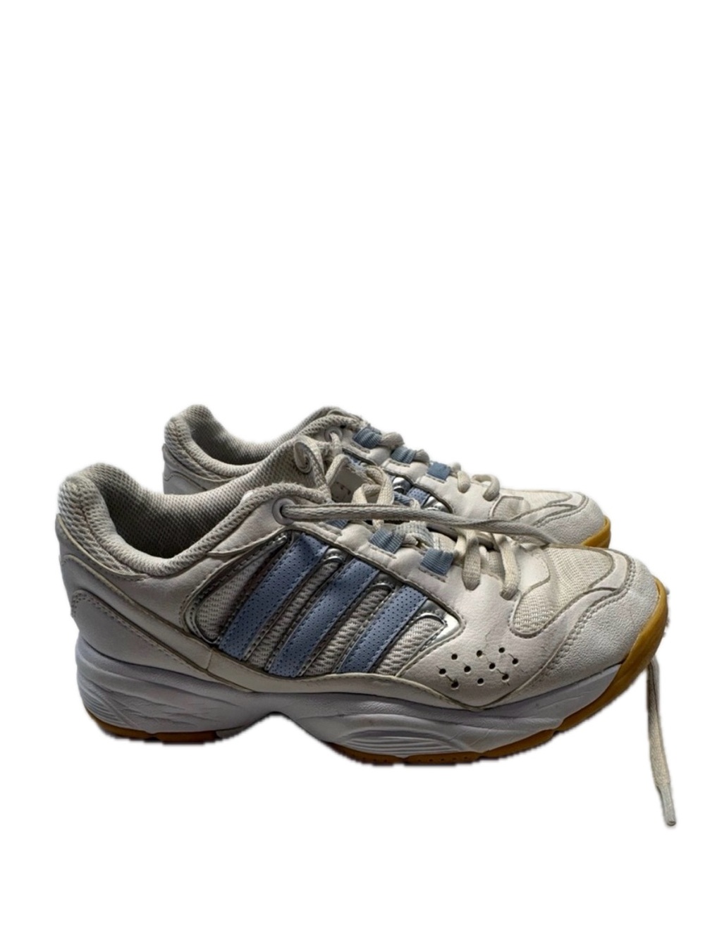 Women’s-Vintage Adidas Adiprene Chunky "Dad" Trainers - White/Baby Blue Size 6.5